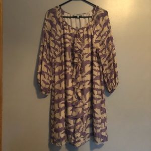 Long sleeve party dress.